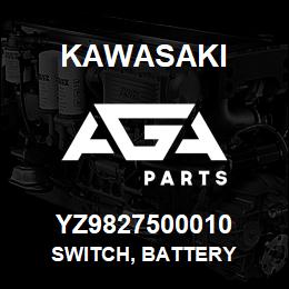 YZ9827500010 Kawasaki SWITCH, BATTERY | AGA Parts