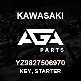 YZ9827506970 Kawasaki KEY, STARTER | AGA Parts