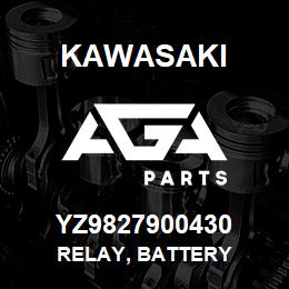 YZ9827900430 Kawasaki RELAY, BATTERY | AGA Parts