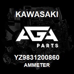 YZ9831200860 Kawasaki AMMETER | AGA Parts