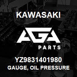 YZ9831401980 Kawasaki GAUGE, OIL PRESSURE | AGA Parts