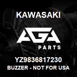 YZ9836817230 Kawasaki BUZZER - NOT FOR USA | AGA Parts