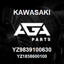 YZ9839100630 Kawasaki YZ1858600100 | AGA Parts