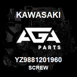 YZ9881201960 Kawasaki SCREW | AGA Parts