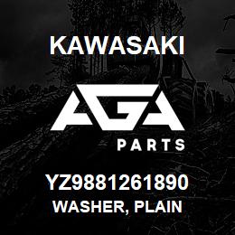 YZ9881261890 Kawasaki WASHER, PLAIN | AGA Parts