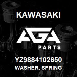 YZ9884102650 Kawasaki WASHER, SPRING | AGA Parts