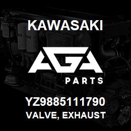 YZ9885111790 Kawasaki VALVE, EXHAUST | AGA Parts