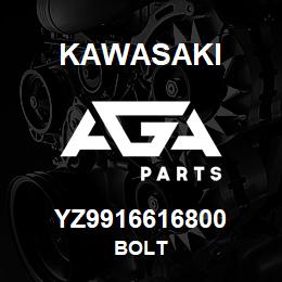 YZ9916616800 Kawasaki BOLT | AGA Parts