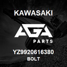 YZ9920616380 Kawasaki BOLT | AGA Parts