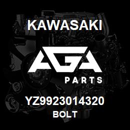 YZ9923014320 Kawasaki BOLT | AGA Parts