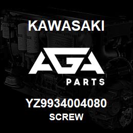 YZ9934004080 Kawasaki SCREW | AGA Parts