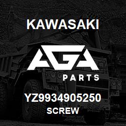 YZ9934905250 Kawasaki SCREW | AGA Parts