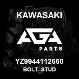 YZ9944112660 Kawasaki BOLT, STUD | AGA Parts