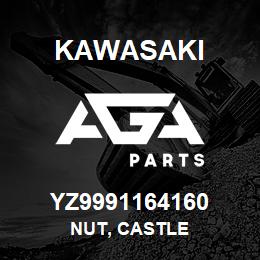 YZ9991164160 Kawasaki NUT, CASTLE | AGA Parts