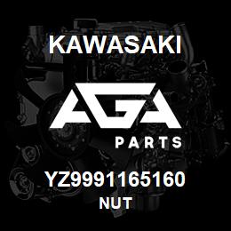 YZ9991165160 Kawasaki NUT | AGA Parts