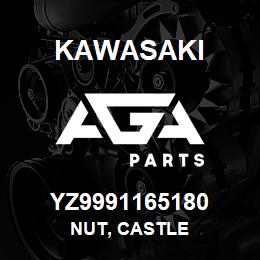 YZ9991165180 Kawasaki NUT, CASTLE | AGA Parts