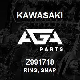 Z991718 Kawasaki RING, SNAP | AGA Parts