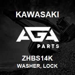 ZHBS14K Kawasaki WASHER, LOCK | AGA Parts