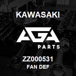 ZZ000531 Kawasaki FAN DEF | AGA Parts