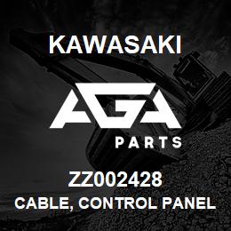 ZZ002428 Kawasaki CABLE, CONTROL PANEL | AGA Parts