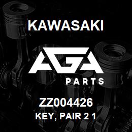 ZZ004426 Kawasaki KEY, PAIR 2 1 | AGA Parts