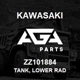 ZZ101884 Kawasaki TANK, LOWER RAD | AGA Parts