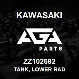 ZZ102692 Kawasaki TANK, LOWER RAD | AGA Parts