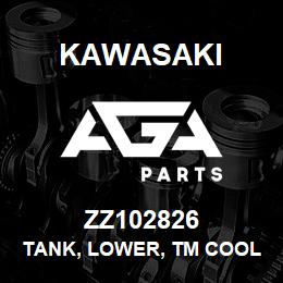 ZZ102826 Kawasaki TANK, LOWER, TM COOLER | AGA Parts