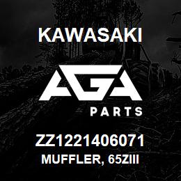 ZZ1221406071 Kawasaki MUFFLER, 65ZIII | AGA Parts