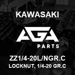 ZZ1/4-20L/NGR.C Kawasaki LOCKNUT, 1/4-20 GR.C | AGA Parts