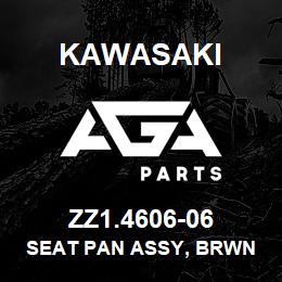 ZZ1.4606-06 Kawasaki SEAT PAN ASSY, BRWN CLTH | AGA Parts