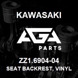 ZZ1.6904-04 Kawasaki SEAT BACKREST, VINYL | AGA Parts