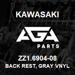 ZZ1.6904-08 Kawasaki BACK REST, GRAY VNYL | AGA Parts