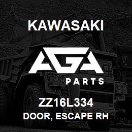 ZZ16L334 Kawasaki DOOR, ESCAPE RH | AGA Parts