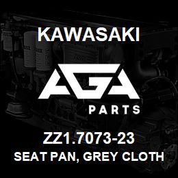 ZZ1.7073-23 Kawasaki SEAT PAN, GREY CLOTH | AGA Parts