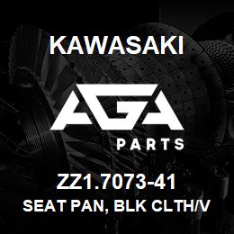 ZZ1.7073-41 Kawasaki SEAT PAN, BLK CLTH/VNYL SIDES | AGA Parts