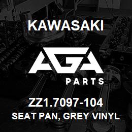 ZZ1.7097-104 Kawasaki SEAT PAN, GREY VINYL | AGA Parts