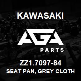 ZZ1.7097-84 Kawasaki SEAT PAN, GREY CLOTH | AGA Parts