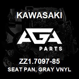 ZZ1.7097-85 Kawasaki SEAT PAN, GRAY VNYL | AGA Parts