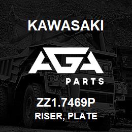 ZZ1.7469P Kawasaki RISER, PLATE | AGA Parts