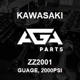 ZZ2001 Kawasaki GUAGE, 2000PSI | AGA Parts