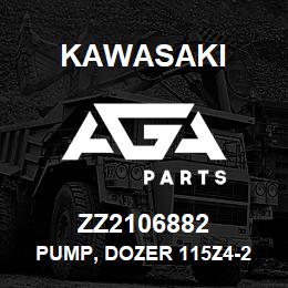 ZZ2106882 Kawasaki PUMP, DOZER 115Z4-2 | AGA Parts