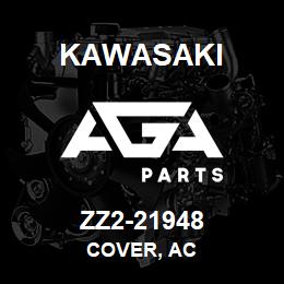 ZZ2-21948 Kawasaki COVER, AC | AGA Parts