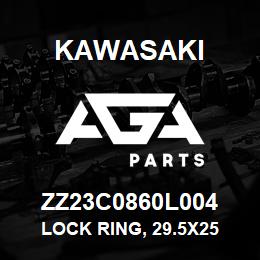 ZZ23C0860L004 Kawasaki LOCK RING, 29.5X25 | AGA Parts