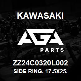 ZZ24C0320L002 Kawasaki SIDE RING, 17.5X25, WHE100 | AGA Parts