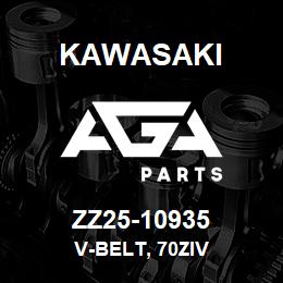 ZZ25-10935 Kawasaki V-BELT, 70ZIV | AGA Parts