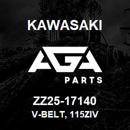 ZZ25-17140 Kawasaki V-BELT, 115ZIV | AGA Parts