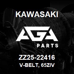 ZZ25-22416 Kawasaki V-BELT, 65ZIV | AGA Parts