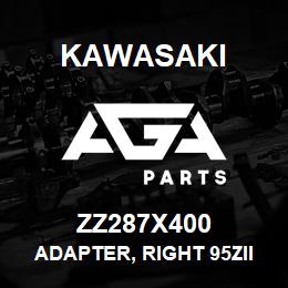 ZZ287X400 Kawasaki ADAPTER, RIGHT 95ZII | AGA Parts