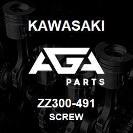 ZZ300-491 Kawasaki SCREW | AGA Parts